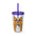 Sipping Kitty- Sunsplash Tumbler with Straw, 16oz