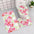 Roses- Three-piece toilet (Toilet Lid Cover, Contour and Memory Foam Rug) *2-3 Week Delivery*