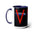 V the TV Mini Series- Two-Tone Coffee Mugs, 15oz