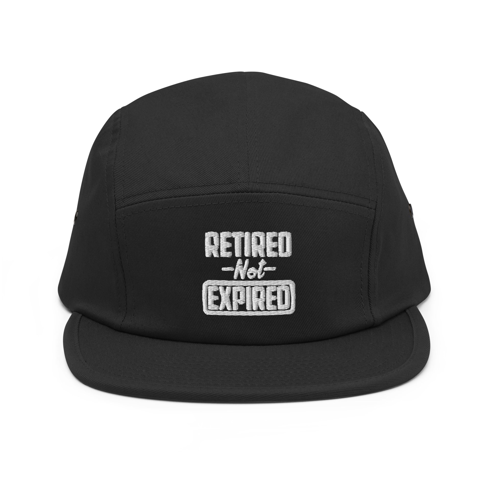 Retired NOT Expired-  Five Panel Cap - Creations by Chris and Carlos