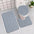 Blue Chevron- Bath Rug Three Pieces Set (Toilet Lid Cover, Contour and Memory Foam Rug) *2-3 Week Delivery*