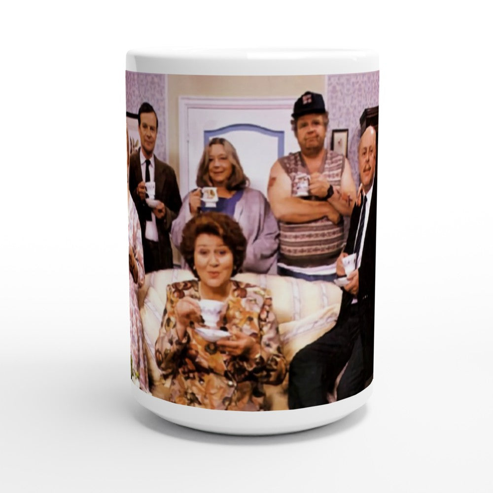 Keeping Up Appearances 90's TV Show- White 15oz Ceramic Mug - Creations by Chris and Carlos