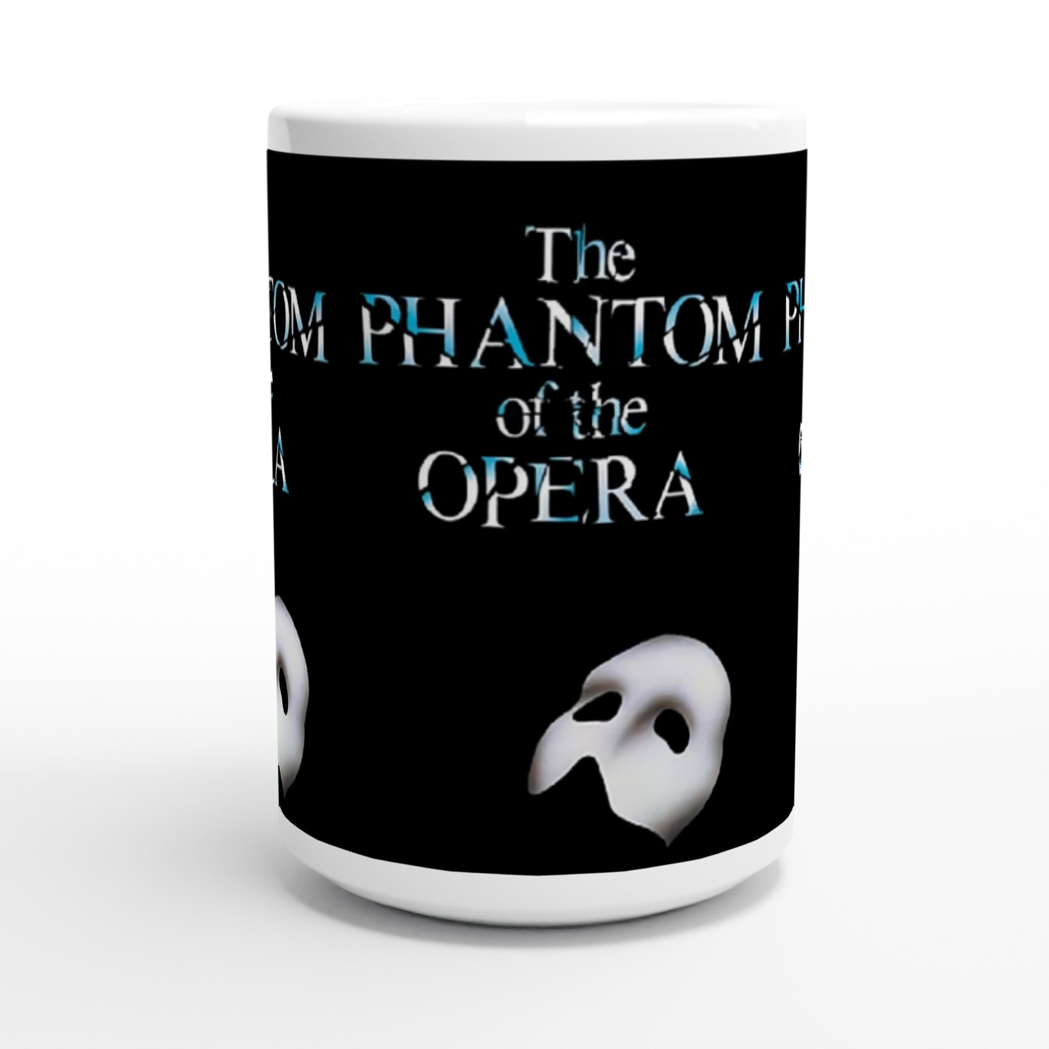 Phantom of the Opera- White 11oz Ceramic Mug - Creations by Chris and Carlos
