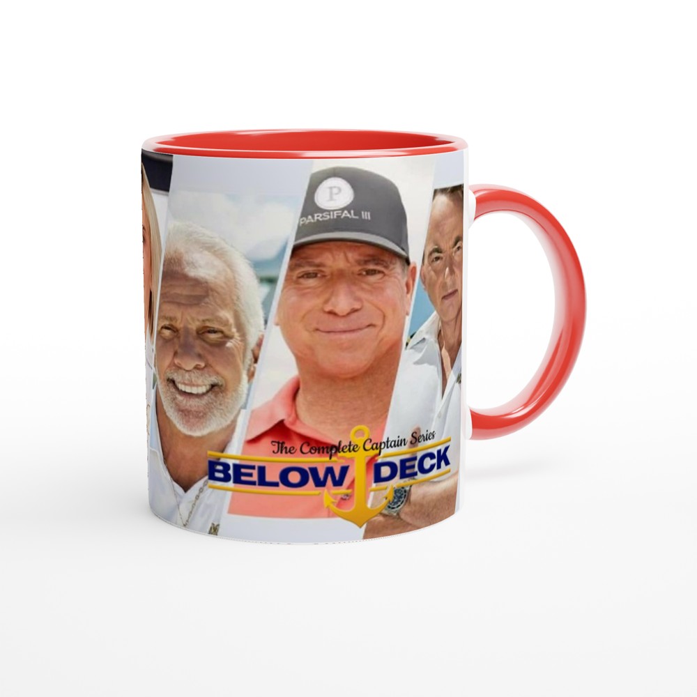 Below Deck Quotes- White 11oz Ceramic Mug with Color Inside - Creations by Chris and Carlos