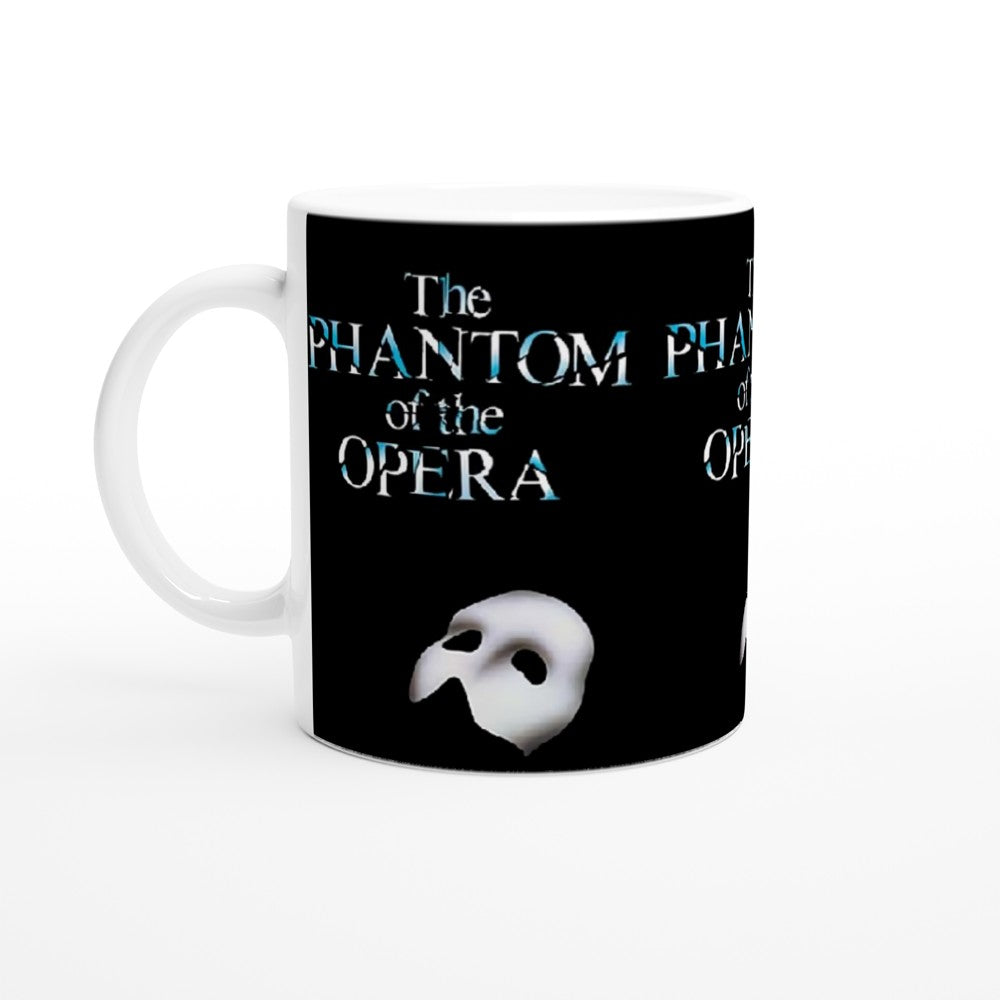 Phantom of the Opera- White 11oz Ceramic Mug - Creations by Chris and Carlos