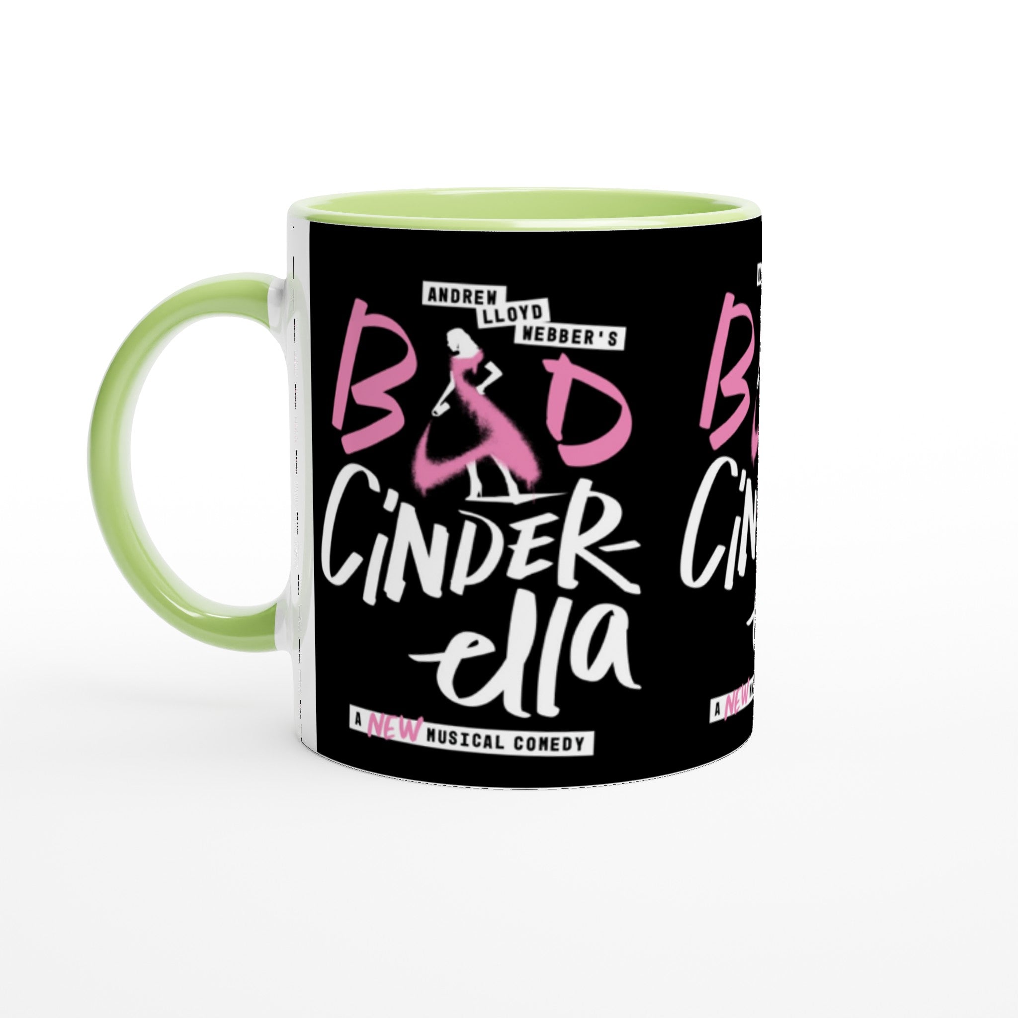 Bad Cinderella- White 11oz Ceramic Mug with Color Inside - Creations by Chris and Carlos