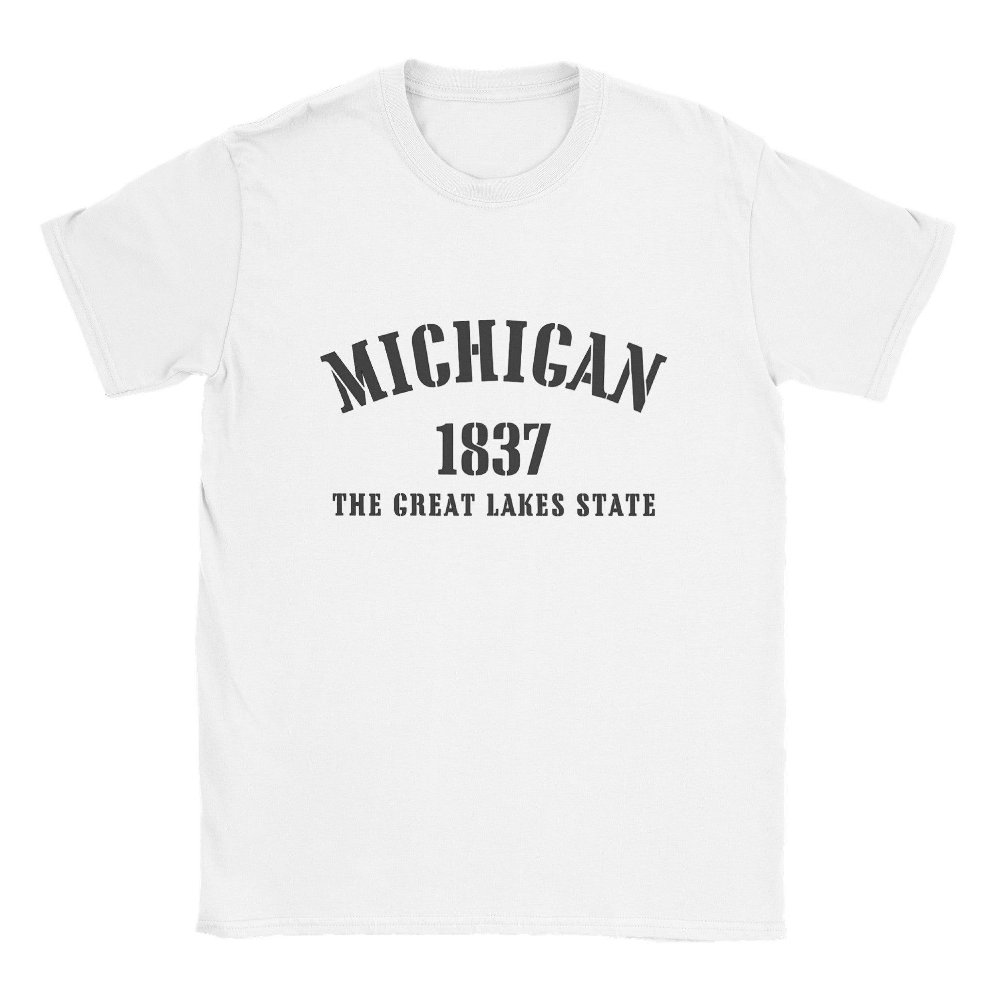 Michigan- Classic Unisex Crewneck States T-shirt - Creations by Chris and Carlos