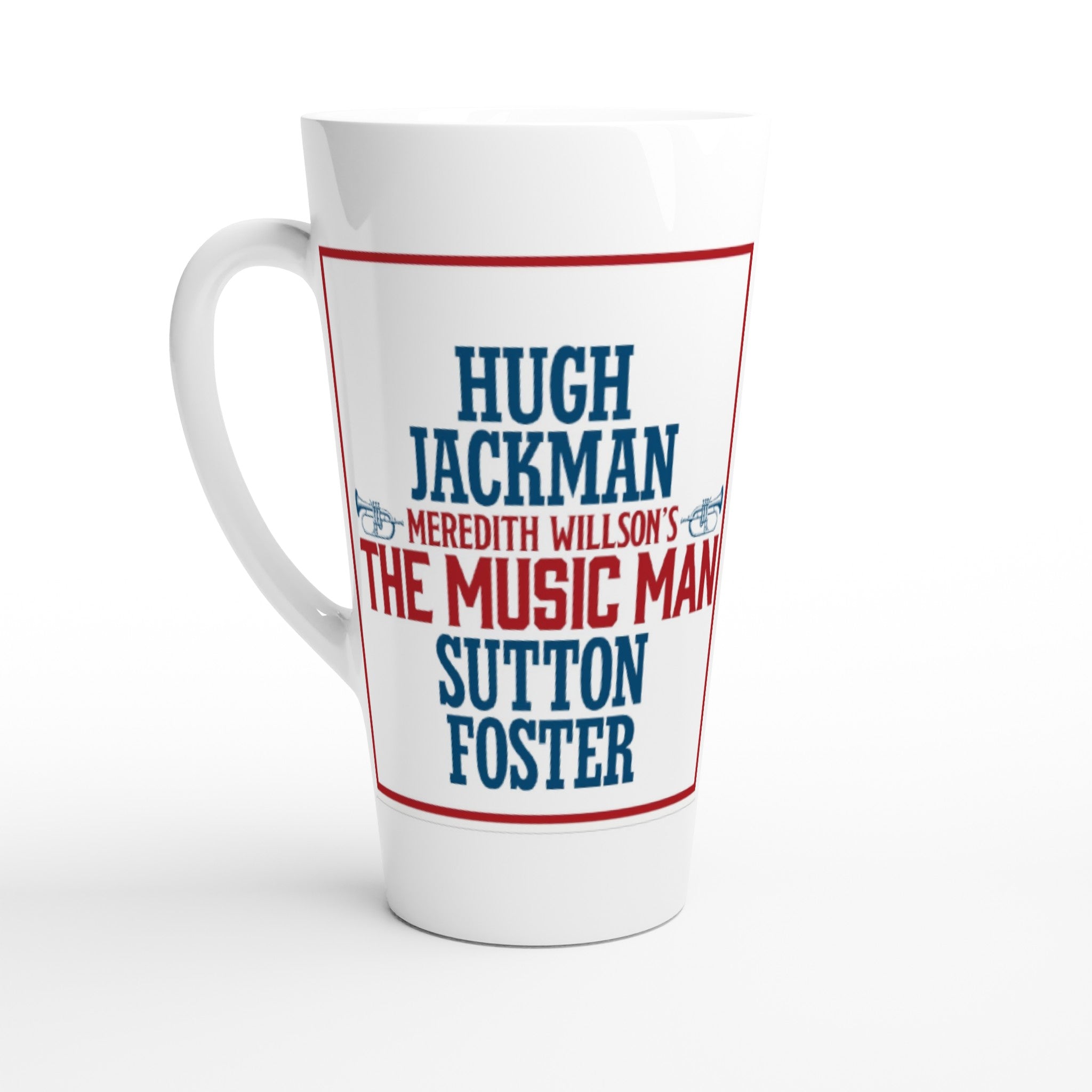 The Music Man- White 11oz Ceramic Mug with Color Inside - Creations by Chris and Carlos