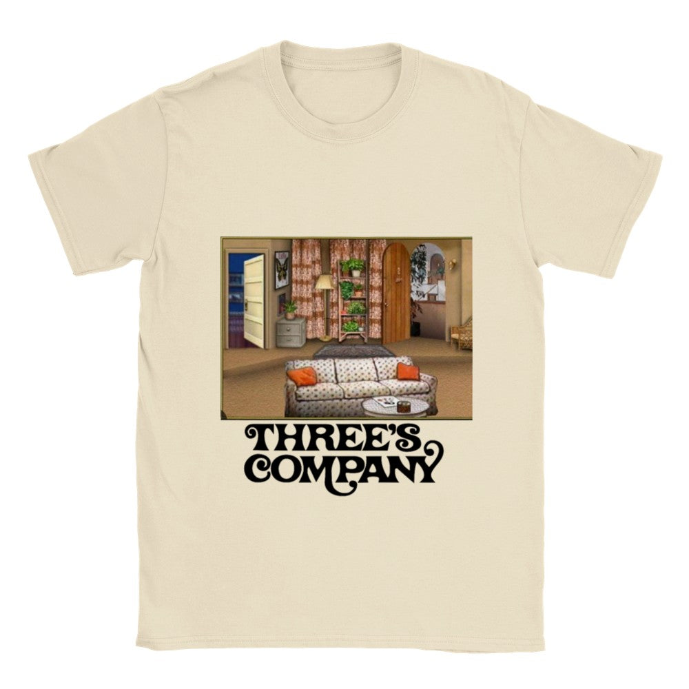 Three's Company 70's TV Show- Classic Unisex Crewneck T-shirt - Creations by Chris and Carlos