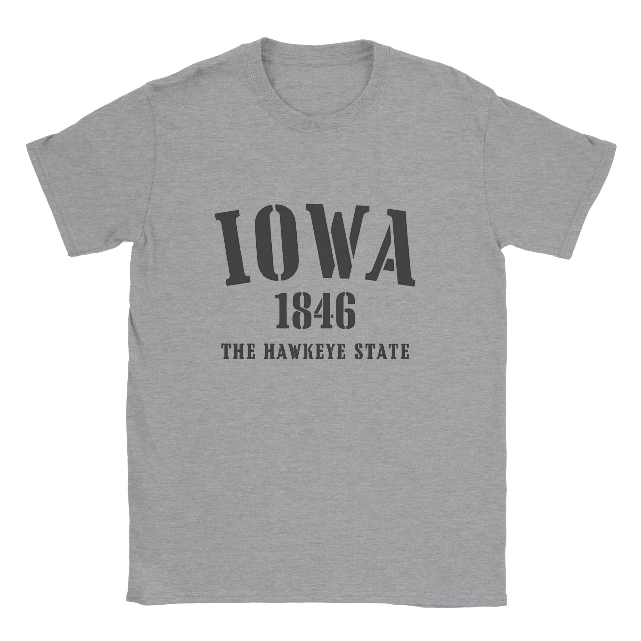 Iowa- Classic Unisex Crewneck States T-shirt - Creations by Chris and Carlos