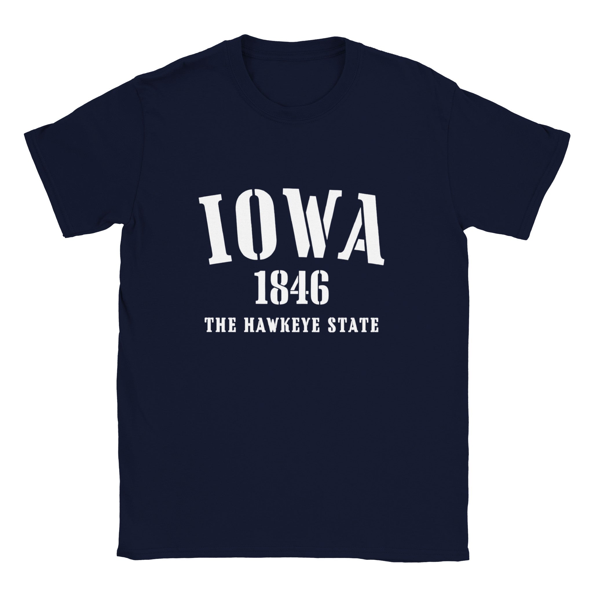 Iowa- Classic Unisex Crewneck States T-shirt - Creations by Chris and Carlos