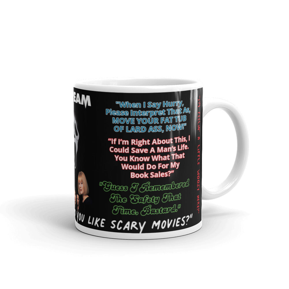 Scream Quotes- White glossy mug - Creations by Chris and Carlos