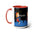 Programa de televisión Bewitched 60's: tazas de café de dos tonos, 15 oz