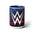 Taza de cerámica blanca con logo de WWE