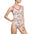 The White Lotus Lagoon Tropical Flamingo Women's Classic One-Piece Swimsuit - Perfect for Beach Getaways