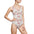 The White Lotus Lagoon Tropical Flamingo Women's Classic One-Piece Swimsuit - Perfect for Beach Getaways