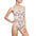 The White Lotus Lagoon Tropical Flamingo Women's Classic One-Piece Swimsuit - Perfect for Beach Getaways