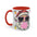 Santa Blowing Bubblegum Accent Coffee Mug (11, 15oz)