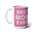 Best MOM Ever- Tazas de café de dos tonos, 15 oz