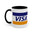 Visa Credit Card Accent Coffee Mug (11, 15oz)