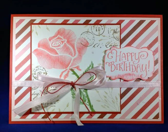 Rose Birthday- Birthday Card - Creations by Chris and Carlos