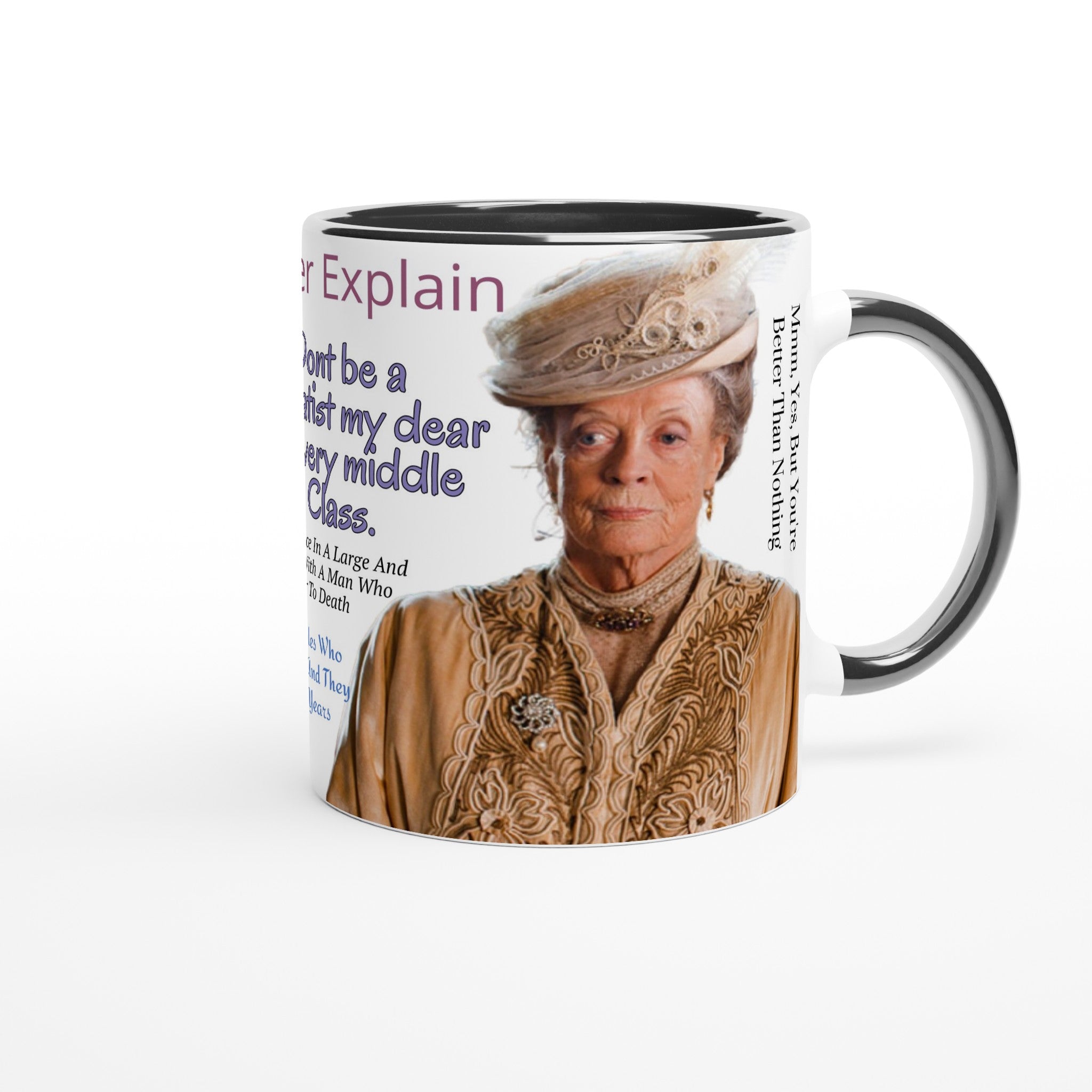 Downton Abbey- White 11oz Ceramic Mug with Color Inside - Creations by Chris and Carlos