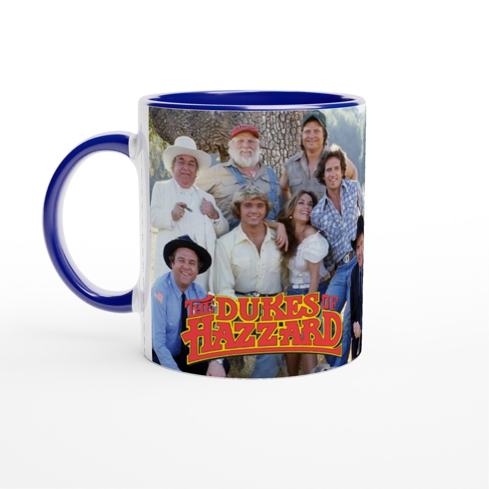 Dukes of Hazzard- White 11oz Ceramic Mug with Color Inside - Creations by Chris and Carlos