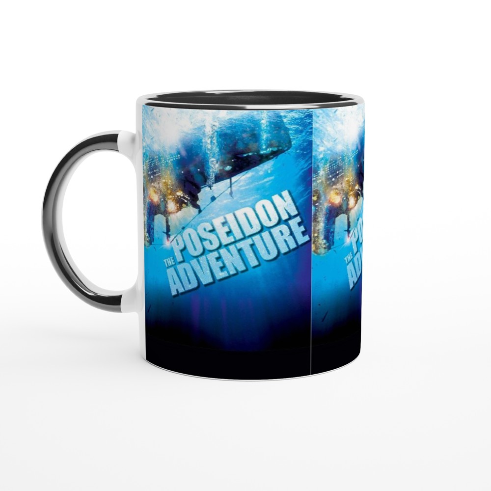 The Poseidon Adventure Disaster Movie- White 11oz Ceramic Mug with Color Inside - Creations by Chris and Carlos
