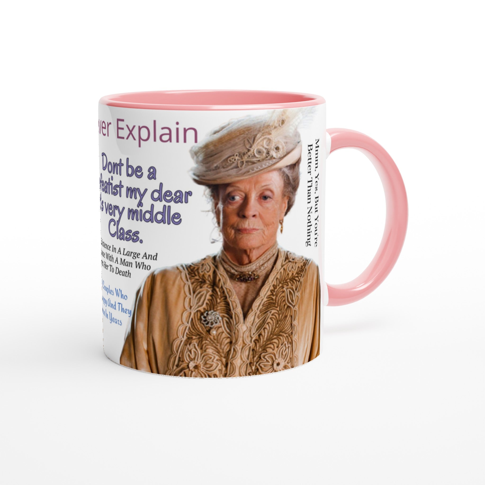 Downton Abbey- White 11oz Ceramic Mug with Color Inside - Creations by Chris and Carlos