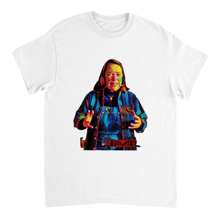 Misery "Annie Will"- Heavyweight Unisex Crewneck T-shirt - Creations by Chris and Carlos